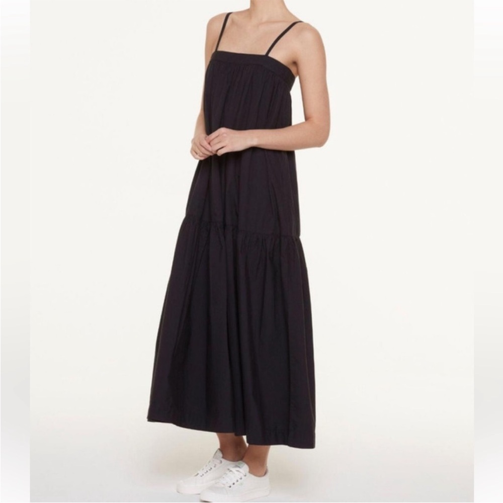 NWT Fordays Organic Cotton Black Poplin Dress Medium